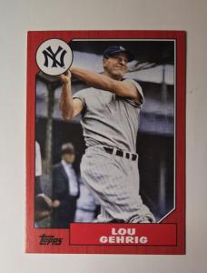 2022 Topps Archives Lou Gehrig Red #236 /75