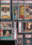HOF PSA Lot: Spahn, Ford, Stengel, Mays Cards