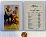 1954 Philadelphia Athletics Pocket Schedule Set