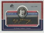 Cy Young 2003 SP Legendary Cuts Gold Card