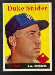 1958 Topps Duke Snider Card - Los Angeles Dodgers