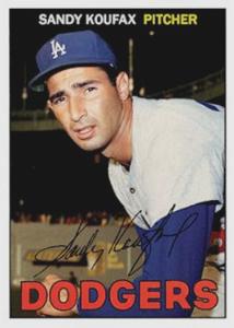 Sandy Koufax 1967 Card - Buy 5 Get 1 Free