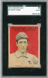 1915 Cracker Jack Eddie Plank Sports Card #6