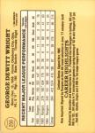 1985 Donruss George Wright Baseball Card #256