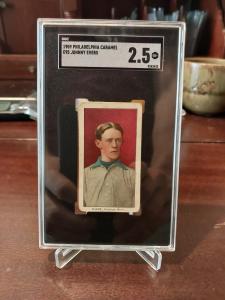 1909 E95 Johnny Evers Philadelphia Caramel Card