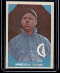 1960 Fleer Baseball Card #9 Mordecai Brown