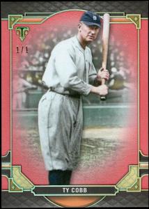 2022 Topps Triple Threads Ty Cobb 1/1 Ruby