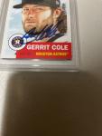 Gerrit Cole Autographed 2019 Topps Art Card