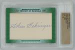 Charlie Gehringer 2015 Leaf Cut Signature Card