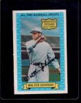 1972 Kellogg ATG #1 Walter Johnson Baseball Card