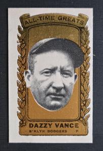 1963 Bazooka Dazzy Vance HOF Sports Card