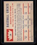 1960 Fleer Baseball Card #9 Mordecai Brown