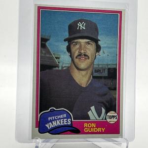 1981 Topps Ron Guidry Baseball Card #250