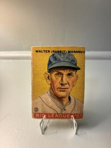 1933 Goudey Rabbit Maranville Baseball Card #117