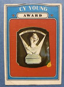 1972 Topps Cy Young Award Baseball Card #623