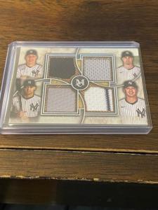 2025 Topps Museum Quad Relic Yankees #FFQR-JCDV