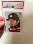 Gerrit Cole Autographed 2019 Topps Art Card