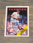 Ron Guidry Yankees 1988 Topps Signed Card