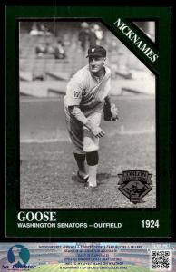 1995 Conlon Collection Goose Goslin Sports Card