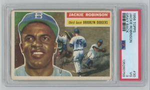 Jackie Robinson 1956 Topps Gray Back #30 Card
