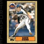 David Cone 1987 Topps Traded Yankees Baseball Card