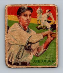 1934-36 Diamond Stars Luke Appling Baseball Card