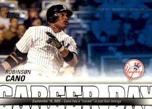 2012 Topps Robinson Cano Career Day Card
