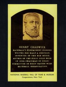 Henry Chadwick Gold Hall of Fame Postcard