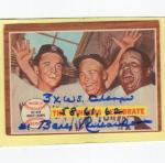 Bobby Richardson Autographed Yankees World Series Card