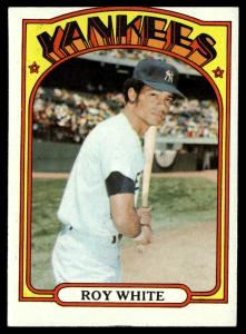 1972 Topps Roy White New York Yankees Card
