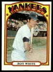1972 Topps Roy White New York Yankees Card