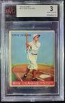 1933 Goudey Eddie Collins Boston Red Sox Card