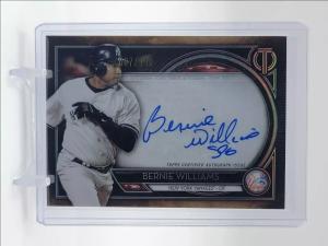 Bernie Williams 2020 Topps Tribute Autographed Card