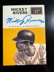 2014 Panini Golden Age Mickey Rivers Auto Card