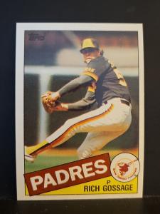 1985 Topps Rich Gossage #90 Padres Card