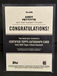2024 Topps Tribute Andy Pettitte Autograph /75