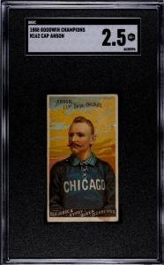 1888 Goodwin Champions Cap Anson Sports Card