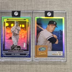 2025 Panini Three and Two Lou Gehrig Card