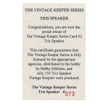 Tris Speaker 1914 Boston Red Sox Metal Card