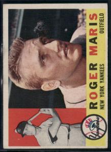 1960 Topps Roger Maris Baseball Card #377