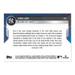 2022 Topps NOW Aaron Judge HR Leader Card