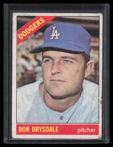 Don Drysdale 1966 Topps Baseball Card #430