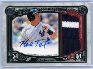 2016 Topps Museum Mark Teixeira Rare Patch Auto