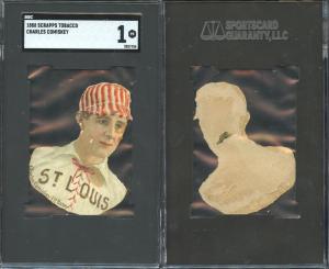 1888 Scrapps Tobacco Charlie Comiskey Card SGC 1