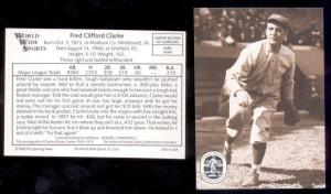 1986 FRED CLARKE Pirates Hall of Fame Card