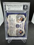 Johnny Damon & Hideki Matsui Autographed Cards 2/4