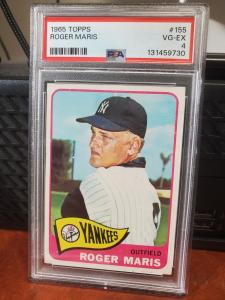 1965 Topps Roger Maris #155 PSA 4 Card