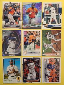Yordan Alvarez 9 Card Lot MLB Collection