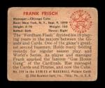 1950 Bowman Frankie Frisch Card #229