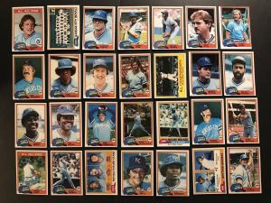 1981 Topps Kansas City Royals Team Set